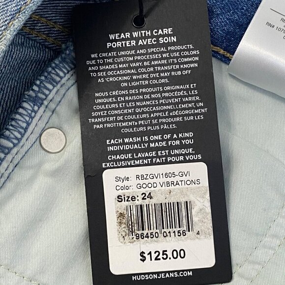 NEW Hudson LORI High Rise Denim Short Size 24 - Picture 8 of 8